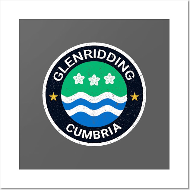 Glenridding  Cumbria Flag Wall Art by CumbriaGuru